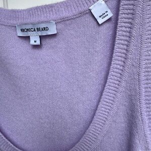 Veronica Beard Soft Lilac Cashmere tank